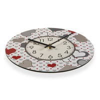 Horloge Murale Versa Coeurs Bois (4 x 29 x 29 cm)