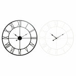 Horloge Murale DKD Home Decor Noir Métal Blanc (60 x 3 x 3 cm) (2 pcs)