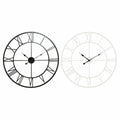 Horloge Murale DKD Home Decor Noir Métal Blanc (80 x 3 x 3 cm) (2 pcs)