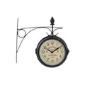 Horloge Murale DKD Home Decor Noir Métal (25 x 8.5 x 25 cm)