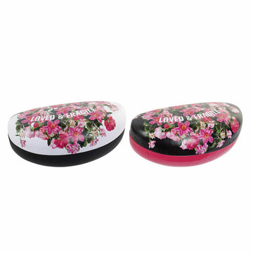 Etui à lunettes DKD Home Decor Roses Métal (2 pcs) (16.5 x 8 x 7 cm)