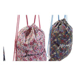 Sac à dos DKD Home Decor Liberty Noir Rose Polyester (3 pcs)