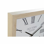 Horloge Murale DKD Home Decor Verre Blanc Bois MDF (2 pcs) (42 x 6 x 42 cm)