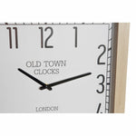 Horloge Murale DKD Home Decor Verre Blanc Bois MDF (2 pcs) (42 x 6 x 42 cm)