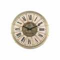 Horloge Murale DKD Home Decor Champagne Métal Bois MDF (46 x 4.5 x 46 cm)