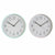 Horloge Murale DKD Home Decor Rose Vert PVC (30 x 4.5 x 30 cm) (2 pcs)