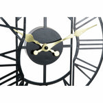 Horloge de table DKD Home Decor Noir Fer Bois MDF (30 x 6 x 40 cm)