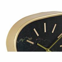 Horloge Murale DKD Home Decor Noir Métal Doré (2 pcs) (40 x 6 x 38 cm)