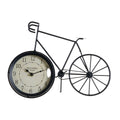 Horloge de table DKD Home Decor Noir Bicyclette Fer Vintage (34 x 11 x 25 cm)