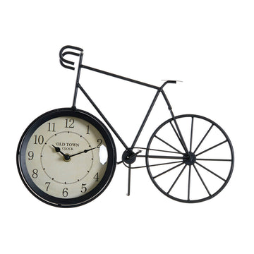 Horloge de table DKD Home Decor Noir Bicyclette Fer Vintage (34 x 11 x 25 cm)