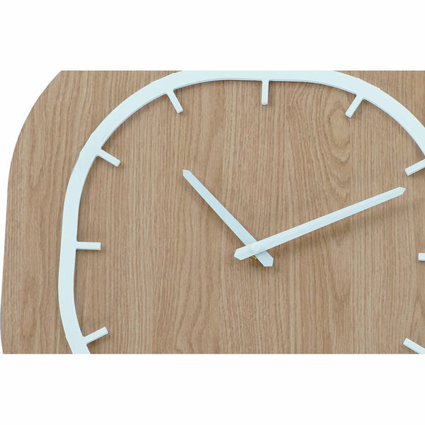 Horloge Murale DKD Home Decor Marron Métal Bois MDF (2 pcs) (40 x 4.5 x 56 cm)