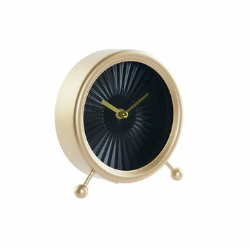 Horloge de table DKD Home Decor Noir Fer Doré (17 x 6 x 18 cm)