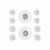 Montre DKD Home Decor Argent Champagne polypropylène Miroir (5 pcs) (2 pcs)