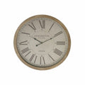 Horloge Murale DKD Home Decor Verre Beige Bois MDF (59.5 x 6 x 59.5 cm)