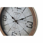 Horloge Murale DKD Home Decor Verre Noir Papier Blanc Fer Bois MDF (40 x 6 x 49 cm) (2 pcs)