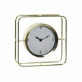 Horloge de table DKD Home Decor Verre Doré Métal (21.8 x 6 x 21.8 cm)