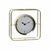 Horloge de table DKD Home Decor Verre Doré Métal (21.8 x 6 x 21.8 cm)