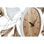 Horloge Murale DKD Home Decor Volets Doré Métal Blanc Bois MDF (109 x 6 x 59 cm)