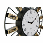 Horloge Murale DKD Home Decor Verre Argenté Doré Fer (40 x 6.4 x 40 cm) (2 pcs)