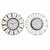 Horloge Murale DKD Home Decor Verre Argenté Doré Fer (40 x 6.4 x 40 cm) (2 pcs)