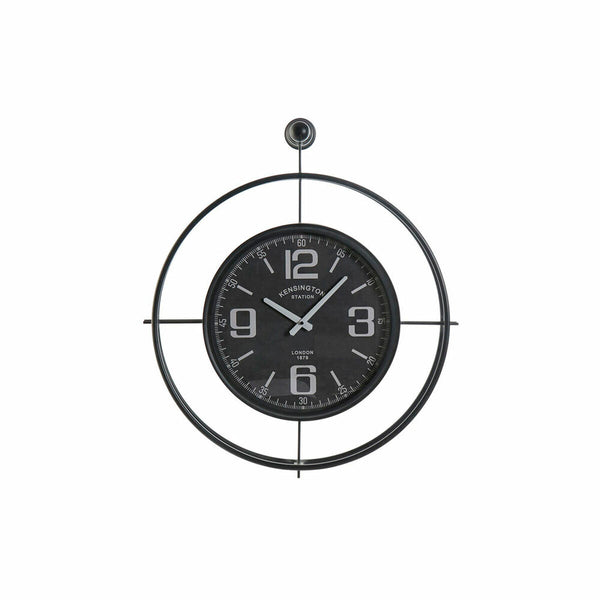 Horloge Murale DKD Home Decor Verre Noir Fer (64 x 9 x 73 cm)