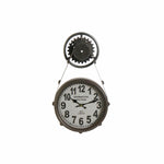 Horloge Murale DKD Home Decor Verre Noir Fer (33 x 8 x 58 cm)