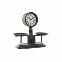 Horloge de table DKD Home Decor Verre Noir Fer (34 x 13 x 30.5 cm)