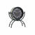 Horloge de table DKD Home Decor Verre Noir Fer (16 x 7.5 x 21 cm)