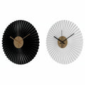 Horloge Murale DKD Home Decor Noir Blanc Fer (30 x 4 x 30 cm) (2 pcs)