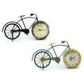 Horloge de table DKD Home Decor Noir Bicyclette Vert Fer (30.5 x 5.5 x 18 cm) (2 pcs)