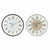 Horloge Murale DKD Home Decor Gris Beige Fer Bois MDF (2 pcs) (60 x 5 x 60 cm)