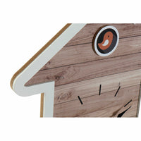 Horloge Murale DKD Home Decor Blanc Maison Bois MDF (32 x 4.5 x 56 cm) (2 pcs)