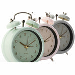 Horloge de table DKD Home Decor Rose Métal Vert (8 x 3.5 x 10 cm) (3 pcs)