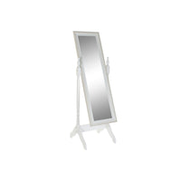 Miroir sur pied DKD Home Decor Blanc Romantique Miroir MDF (49.5 x 50.5 x 156 cm)