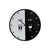 Horloge Murale DKD Home Decor Noir Métal Blanc (60 x 4 x 60 cm)