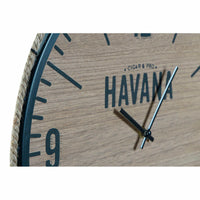 Horloge Murale DKD Home Decor Naturel Noir MDF (39,5 x 4 x 63 cm)