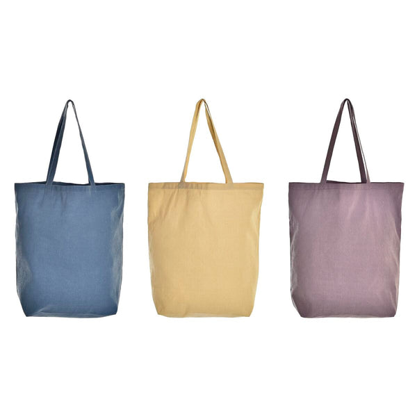 Sac à Achats DKD Home Decor Coton (43 x 15 x 40 cm) (3 Unités)