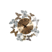 Horloge Murale DKD Home Decor Doré Métal Papillons (43 x 5,7 x 44 cm)