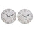 Horloge Murale DKD Home Decor Gris MDF Tropical (33 x 4 x 33 cm) (2 Unités)