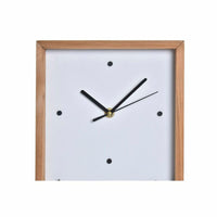 Horloge Murale DKD Home Decor Bois Blanc Maisons (20 x 4 x 30 cm)