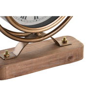 Horloge de table DKD Home Decor Doré MDF Fer (16,5 x 5,5 x 27 cm)