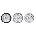 Horloge Murale DKD Home Decor Verre Noir Gris Blanc PVC (30 x 4,3 x 30 cm)