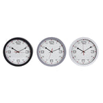 Horloge Murale DKD Home Decor Verre Noir Gris Blanc PVC (30 x 4,3 x 30 cm)