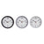 Horloge Murale DKD Home Decor Verre Noir Gris Blanc PVC (30 x 4,3 x 30 cm)