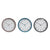 Horloge Murale DKD Home Decor Verre Gris Beige Turquoise PVC (30 x 4,3 x 30 cm)