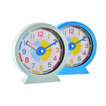 Horloge de table DKD Home Decor Enfant Bleu Vert PVC (15 x 4 x 16,5 cm) (2 Unités)