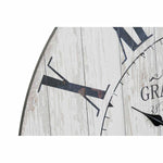 Horloge Murale DKD Home Decor Noir Métal MDF Blanc (58 x 8 x 58 cm)