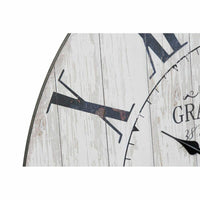 Horloge Murale DKD Home Decor Noir Métal MDF Blanc (58 x 8 x 58 cm)