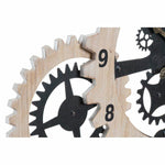 Horloge Murale DKD Home Decor Naturel Noir MDF Engrenage (70 x 4 x 45 cm)