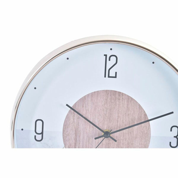 Horloge Murale DKD Home Decor Noir Blanc PVC (30 x 4 x 30 cm)